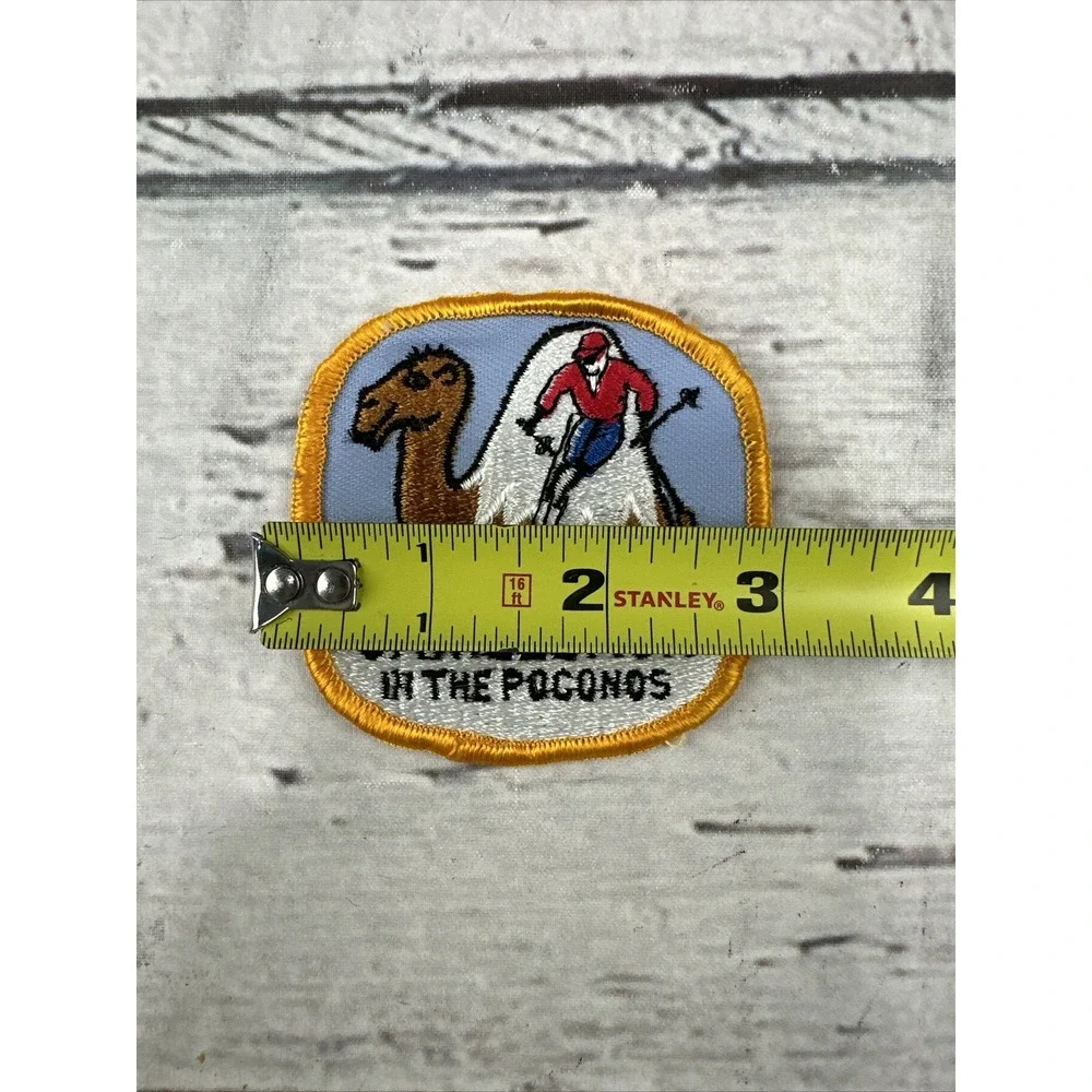 Vintage Ski Patch Camelback In The Poconos Tanglwood Jean Claude Killy Shawnee